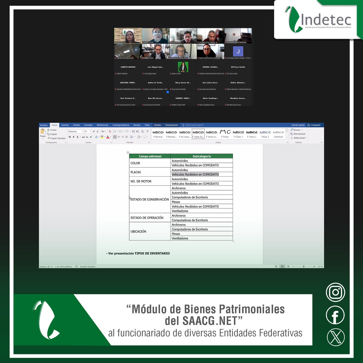INDETEC_mx's tweet photo. Te compartimos los cursos impartidos por INDETEC el día 17 de octubre de 2024. #Indetec https://t.co/PqcKmc9gY5