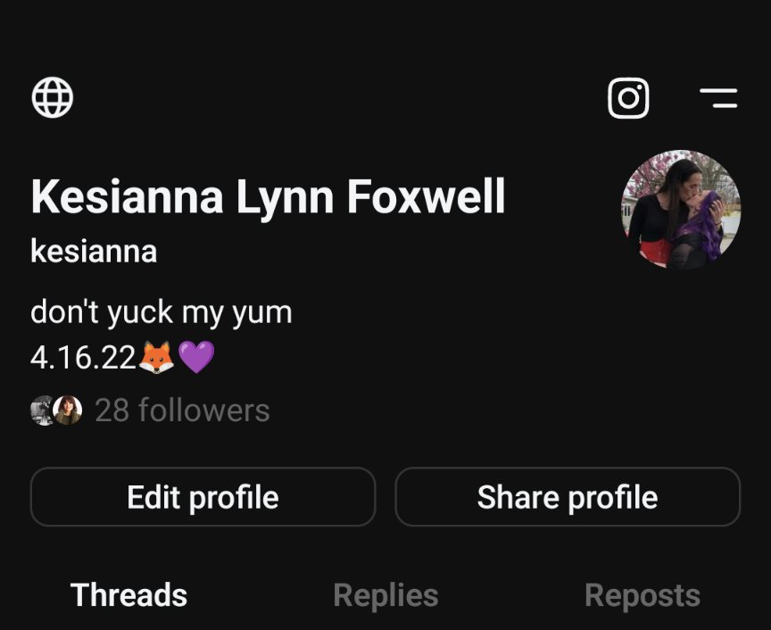 Kesianna's tweet image. Find me on Bluesky or Threads, which I will attempt to use more because I'm expecting X to be taken off the Google Play Store soon 🙃