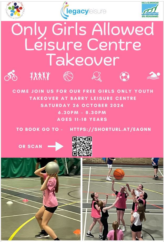 Whitmore High PE (@whitmorehighpe) on Twitter photo Calling all Whitmore girls!!! Check out this sporting event just for you on Saturday October 26th 18.30-20.30 and it is Free!!! Gather your friends and head on over to Barry Leisure centre for an evening of fun and activity. <a href="/ValeSportsTeam1/">Vale Sports Team||Tim Chwaraeon y Fro</a> Calling all Whitmore girls!!! Check out this sporting event just for you on Saturday October 26th 18.30-20.30 and it is Free!!! Gather your friends and head on over to Barry Leisure centre for an evening of fun and activity. <a href="/ValeSportsTeam1/">Vale Sports Team||Tim Chwaraeon y Fro</a>