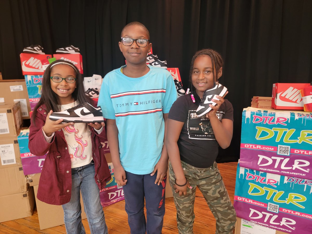 Every Douglass Park Elementary student was gifted brand new shoes by music legend and Portsmouth native <a href="/MissyElliott/">Missy Elliott</a> as part of #MissyElliottDay! If you want to find ways to give back, visit the PPS Community page at ppsk12.us/community. #PPSShines