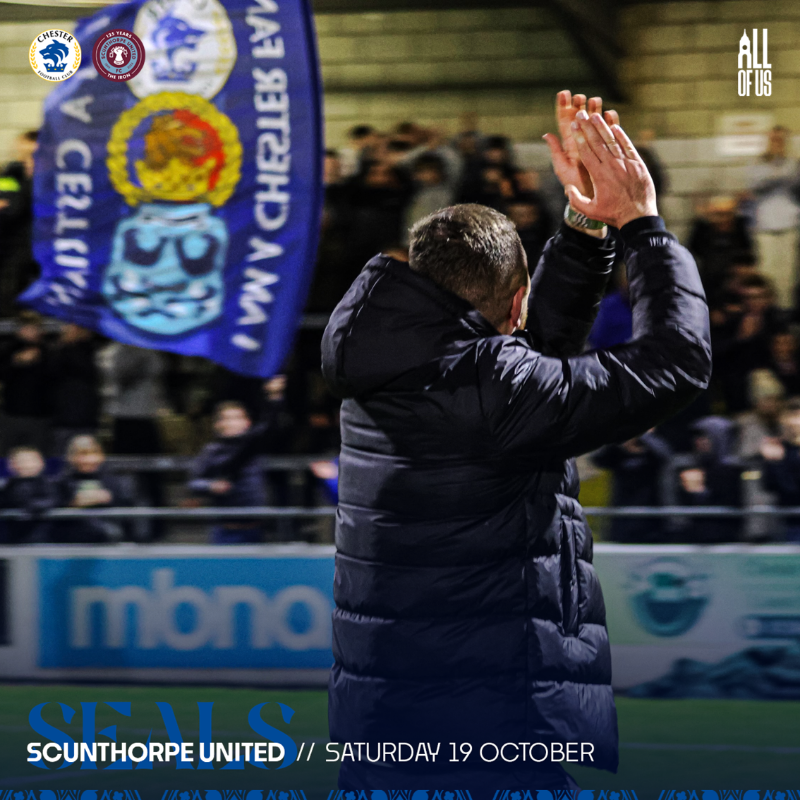 ChesterFC's tweet photo. ๐ฃ๐๐๐. ๐ง๐๐. ๐ ๐๐. ๐ต
The Harry McNally Terrace is now ๐๐ผ๐น๐ฑ ๐ผ๐๐ for Saturday's game! ๐
#AllOfUs | #CFCSCU