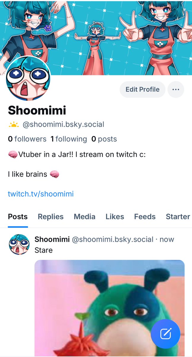 Shoomimishoom's tweet photo. Made a 🦋account! Good to have options! Follow me there if you want!! c: https://t.co/JBSop4B7DC