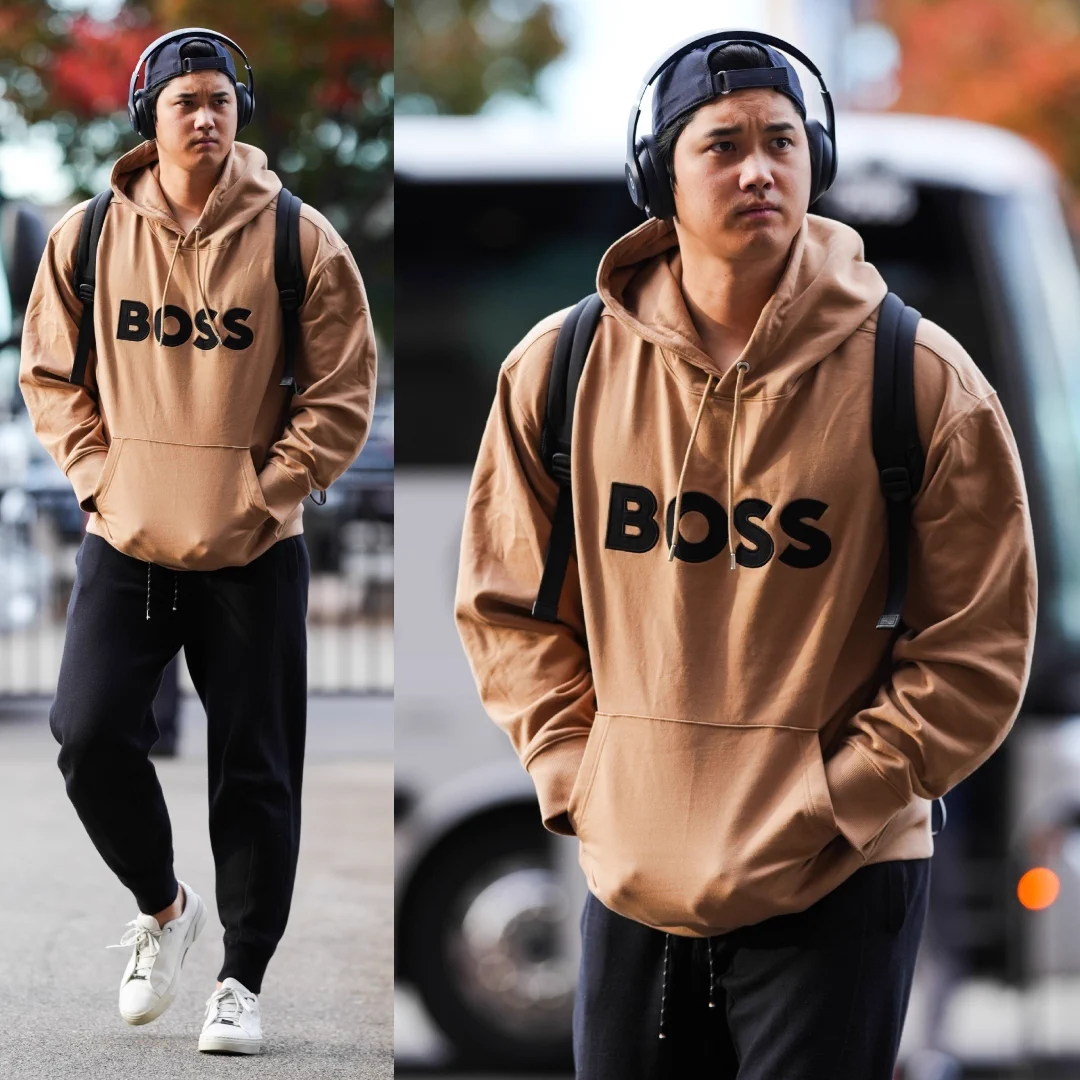BOSS 上下セットアップ フード付きパーカー大谷翔平選手着用モデル SS】大谷速報＆スポーツ速報 on X: 