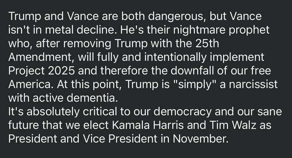 FunCoolChickie's tweet image. #ElectionThoughts #Trump #JDVance #VoteToSaveOurDemocracy #VoteHarrisWalz2024 💙🇺🇸