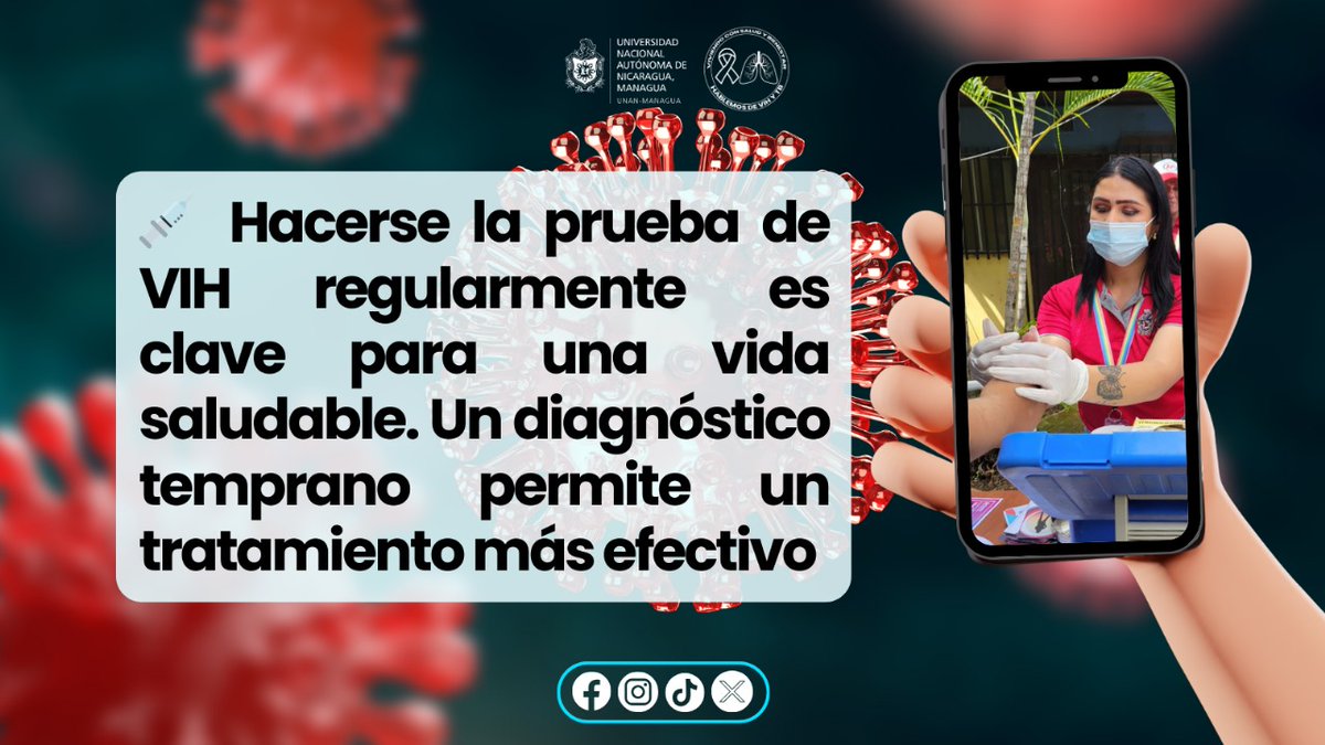 💥Conoce tu estado, cuida tu salud, ¡Hazte la prueba de VIH!
#paratodos #vih #prueba #Salud