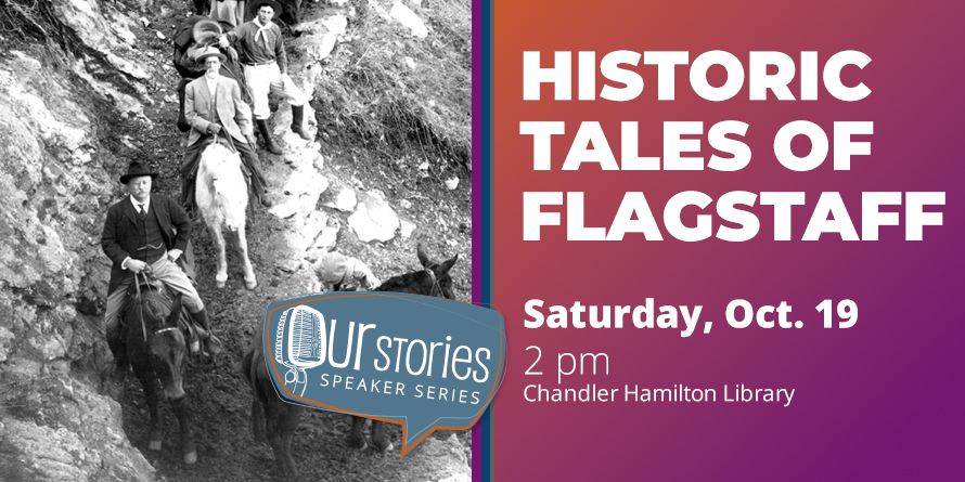 Our Stories Speaker Series presents the history of our northern neighbor. Historic Tales of Flagstaff, Sat 10/19 at 2 p.m. at Chandler Downtown Library.
bit.ly/3YqaAVo
#ChandlerLibrary