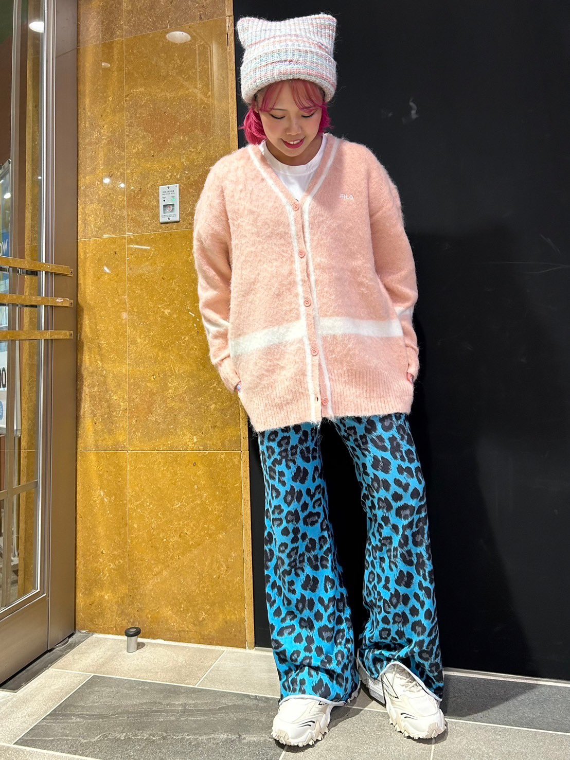 FILA カーディガンAぇ! group 末澤誠也着用 ピンクMサイズ