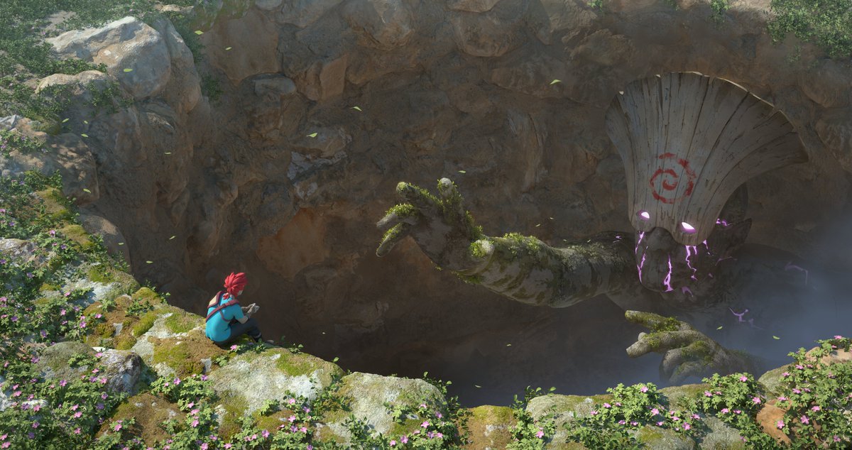 bro, help me get out of this wishing well, ppl are tossing coins at me all day

✨ Meet Ankoku, a friendly giant from the story I'm doing, more info in my pinned