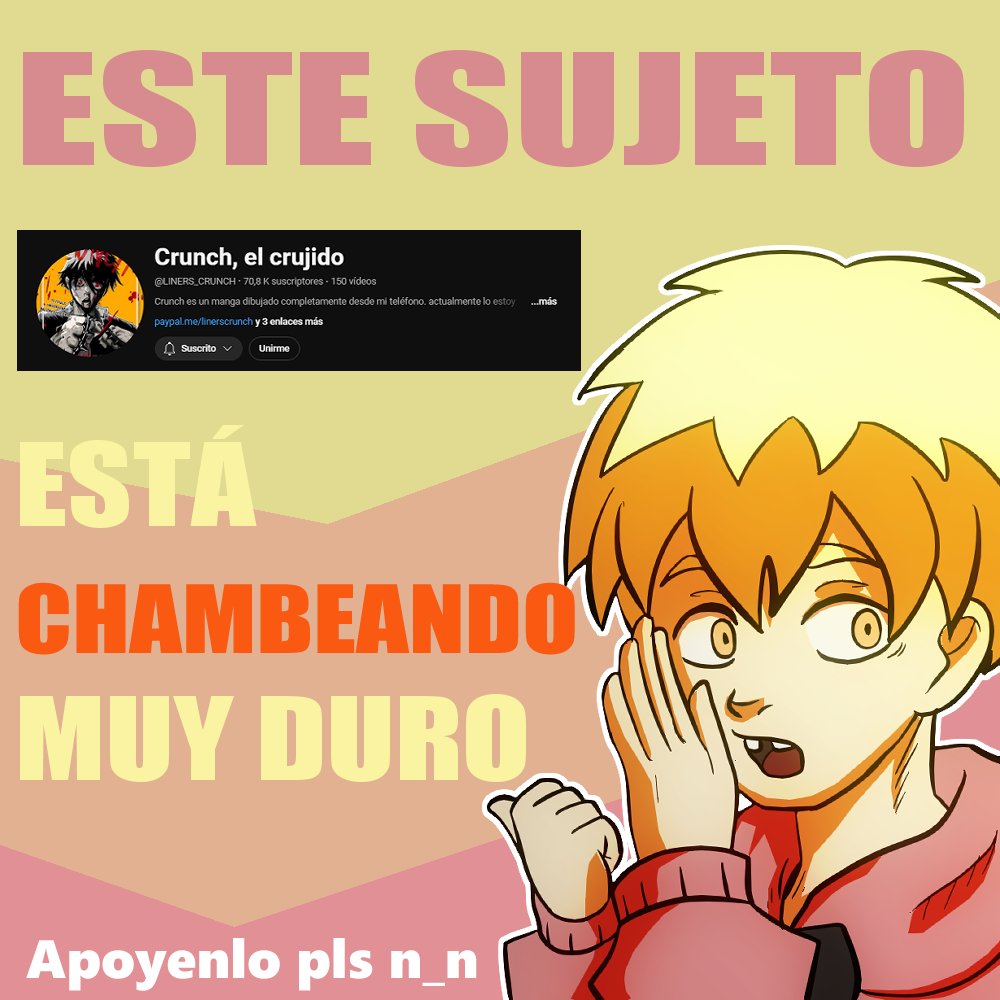 VortexVisionGG's tweet image. Para aquellos fanáticos del #manga y el #anime, recuerden que este sujeto: @CRUNCH_LINERS está chambeando muy duro. Apóyenlo. ^^