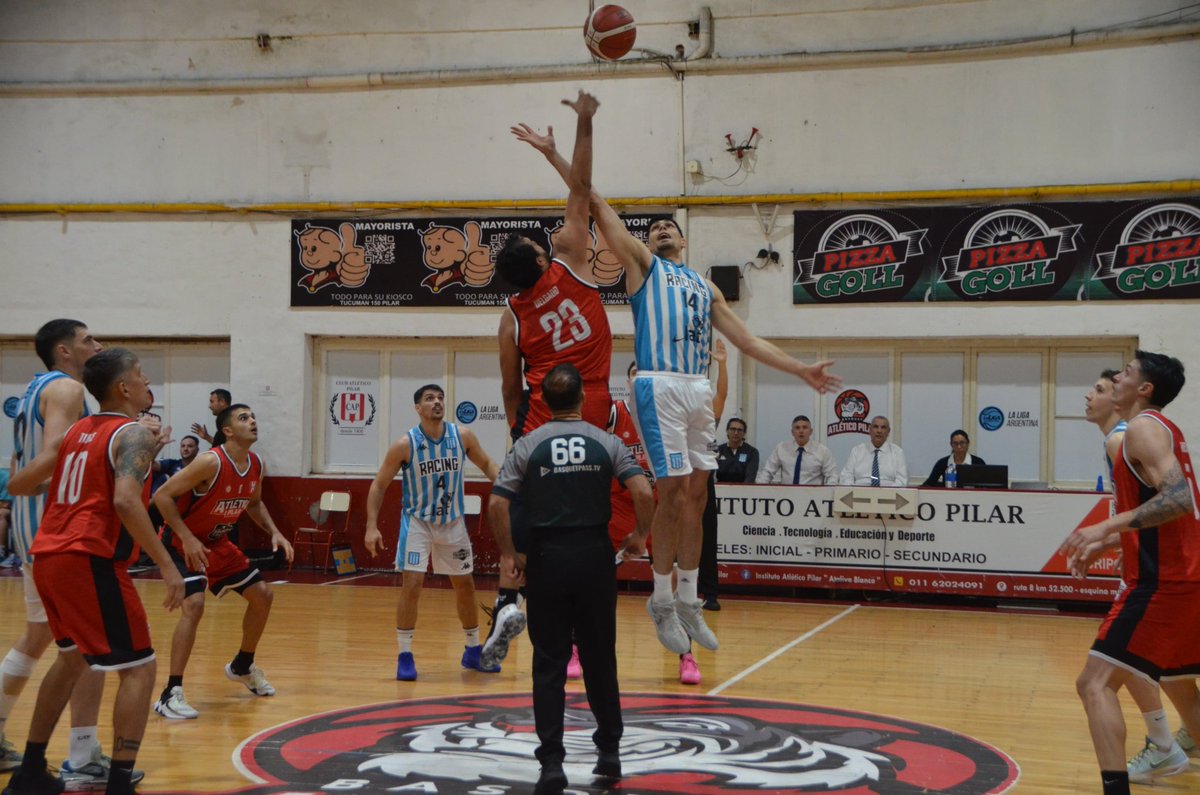 🎓 | 𝐑𝐀𝐂𝐈𝐍𝐆 𝐆𝐀𝐍𝐎 𝐔𝐍𝐀 𝐁𝐀𝐓𝐀𝐋𝐋𝐀

🏆 | <a href="/LigaARGbasquet/">La Liga Argentina</a>

✖️ <a href="/AtleticodePilar/">Club Atlético Pilar Oficial</a> (0-1) 81-83 <a href="/BasketRacing/">Basket Racing</a> (1-0) ✔️

Racing se llevó un partidazo en tiempo extra (habían igualado en 73). <a href="/sebamignani/">CAÑITA</a> y <a href="/gontorres14/">Gonzalo Torres</a> (ambos con 21) los líderes.

📸 <a href="/AtleticodePilar/">Club Atlético Pilar Oficial</a>