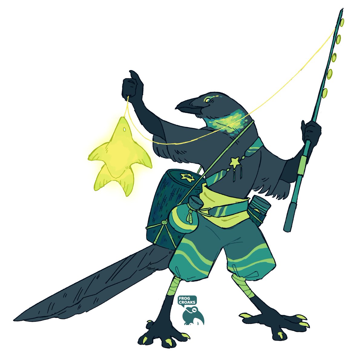 lemmy | frogcroaks.bsky.social (@frog_croaks) on Twitter photo The magpie who fishes stars The magpie who fishes stars