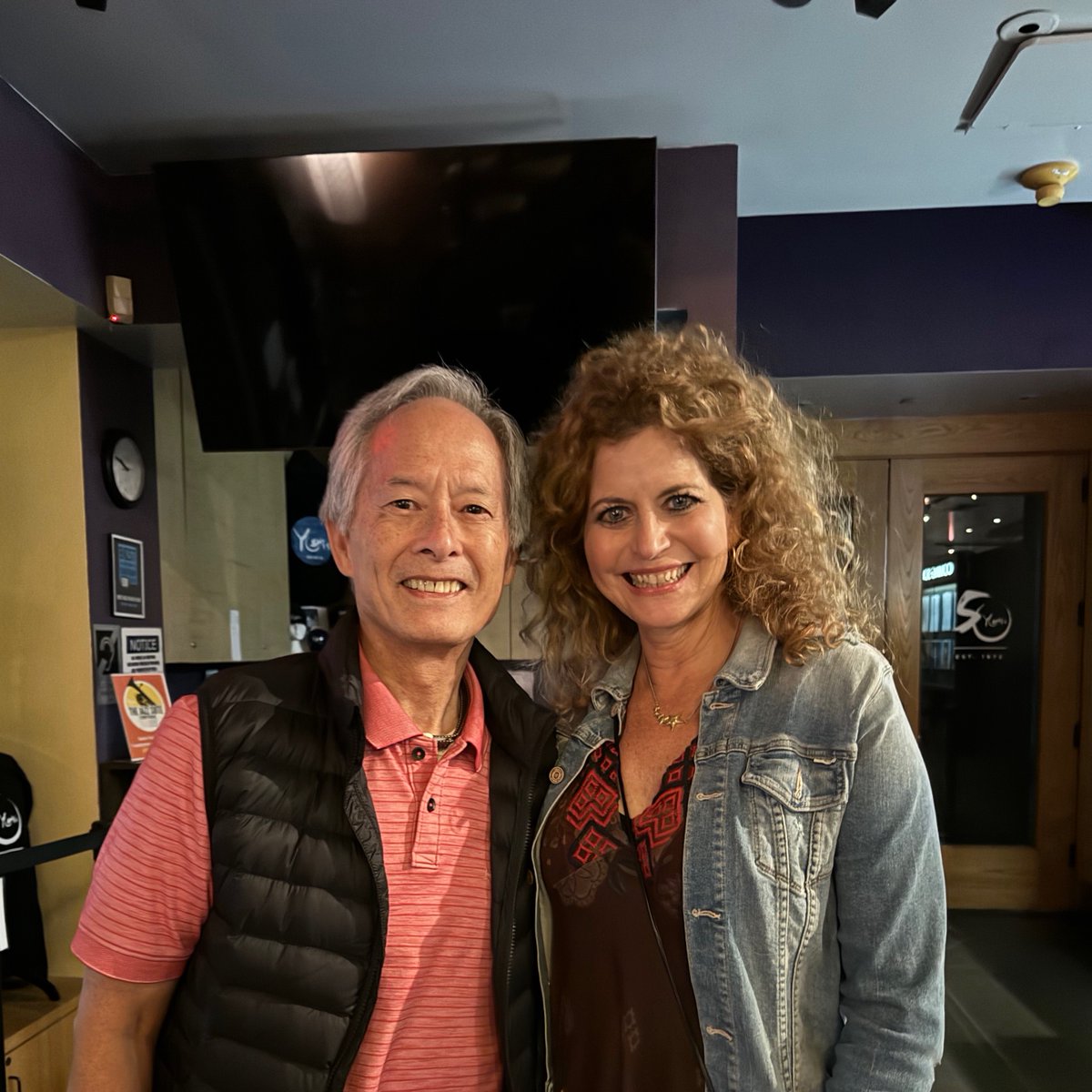 wongcastle's tweet photo. ... with @LauraCSavini, wife of @realjimmywebb, at @yoshis_OAK https://t.co/lbKG0Oh6X3