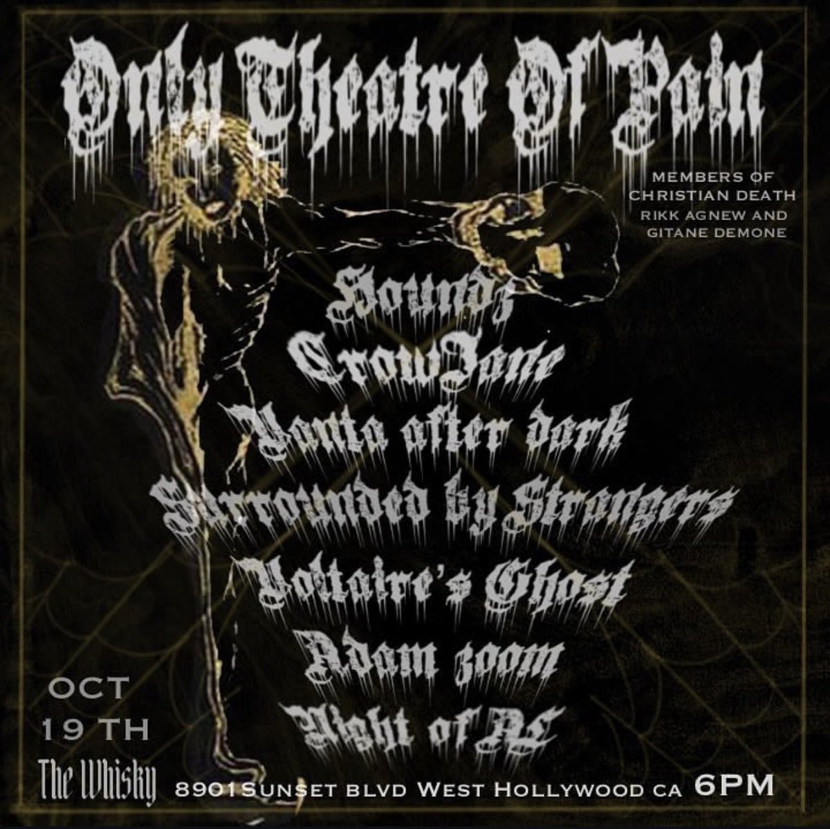 playing <a href="/WhiskeyAGo_Go/">Whiskey A Go-Go</a> October 19th
#nightofal #livemusic