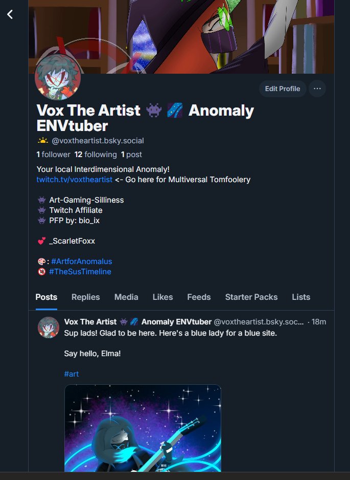 Vox The Artist 👾🌌 Anomaly Vtuber tweet media