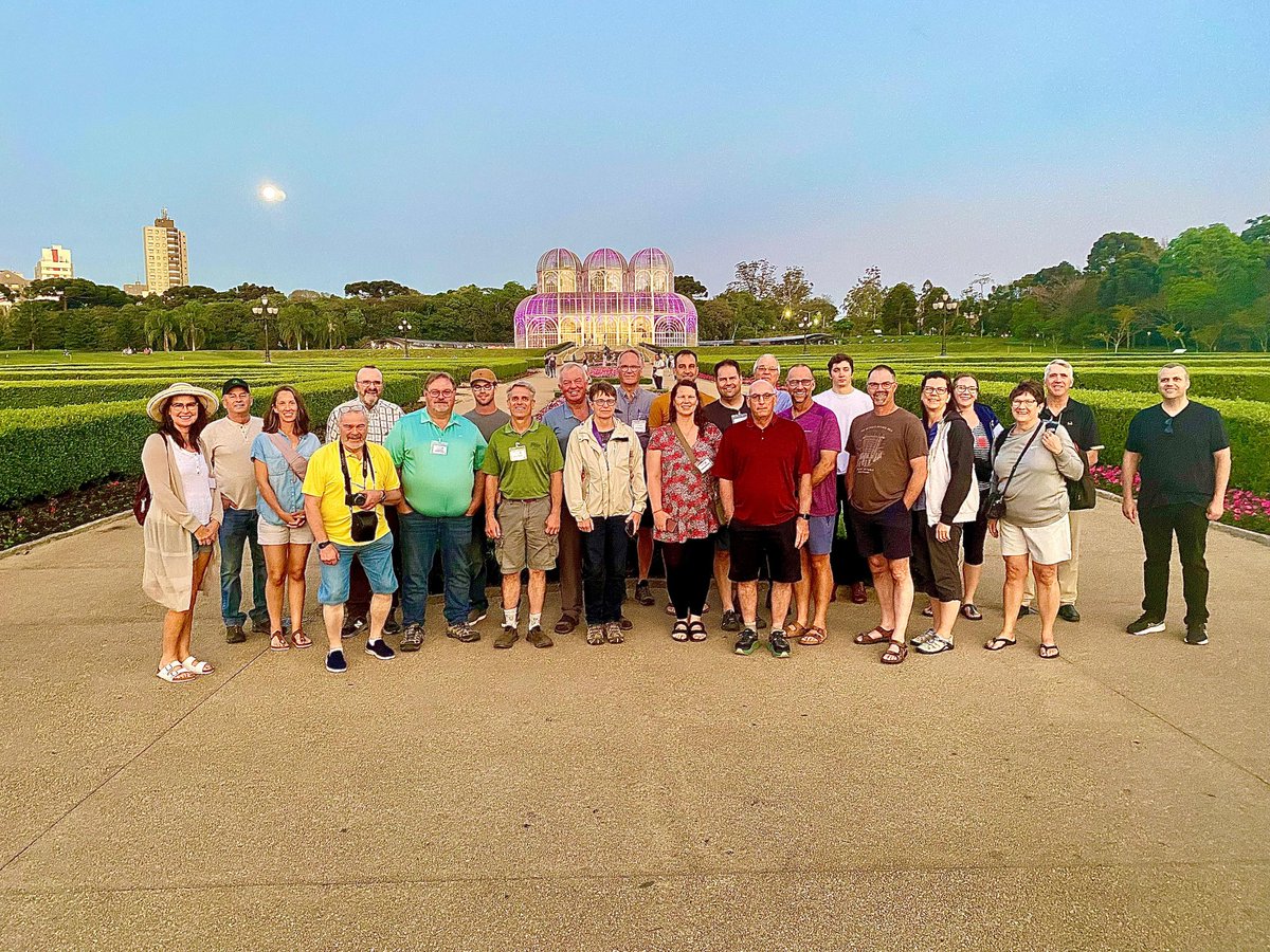 FarmingSmarter's tweet photo. We are so excited to start our #FSBrazil24 trip in Curitiba with a cultural city tour, walk in Jardim BotΓ’nico, and dinner at a Brazilian BBQ. https://t.co/JTqwF0trOM
