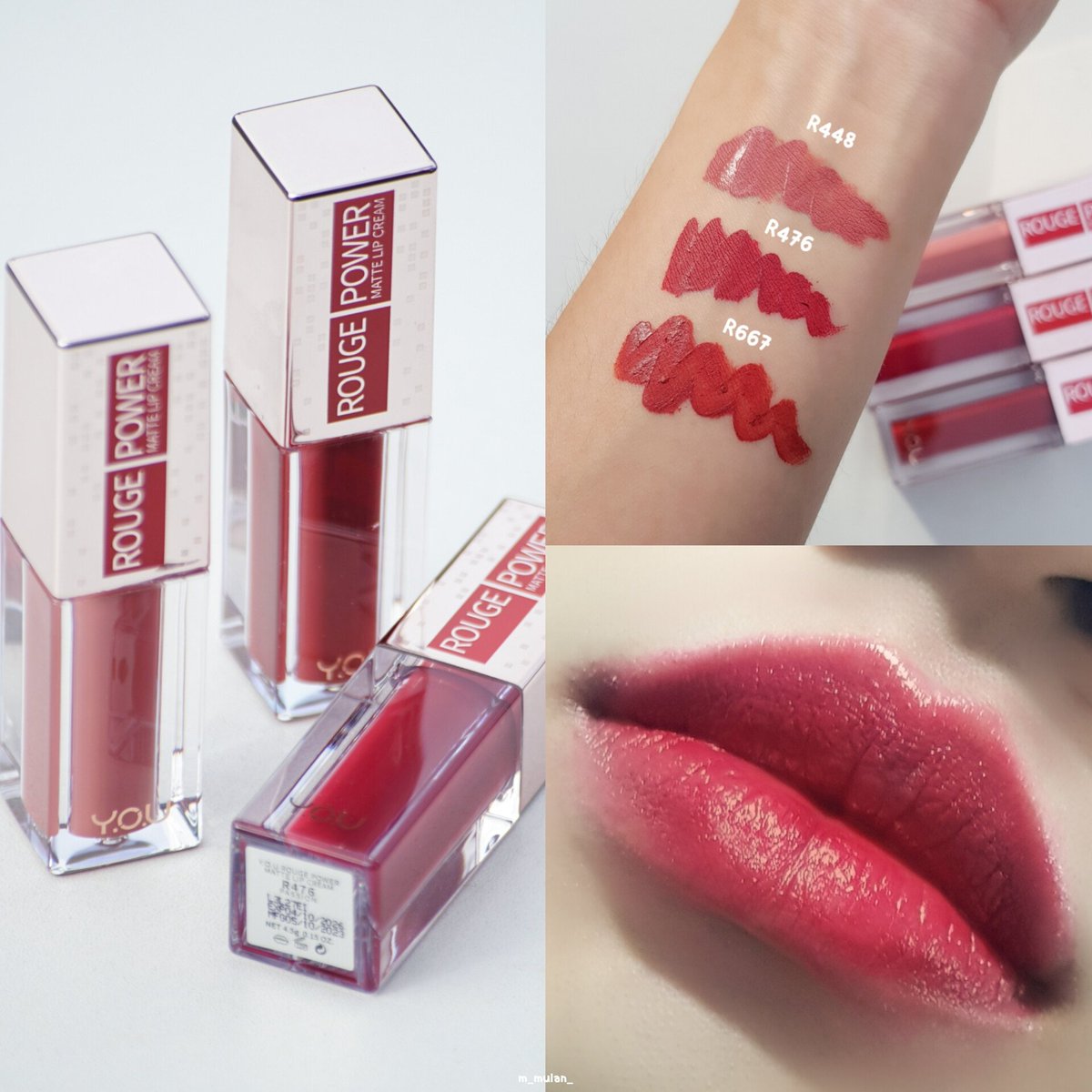 m_mulan_'s tweet photo. ใครมองหาลิปแมทที่ติดทน ไม่ติดแมสก์ 💄 นี่แนะนำลิปแมท Y.O.U เม็ดสีชัดมากกกกกกก แห้งไว เนื้อครีมให้ฟินิชแมทที่ติดทน กลบสีปากได้มิดเนียนเว่อออ เม็ดสีแน่นริมฝีปากเลย ส๊วยยยย 👄
#YOUBeautyTH #YOUmakeups #YOURougePower #YOULipObsession https://t.co/NMHaBclYI6