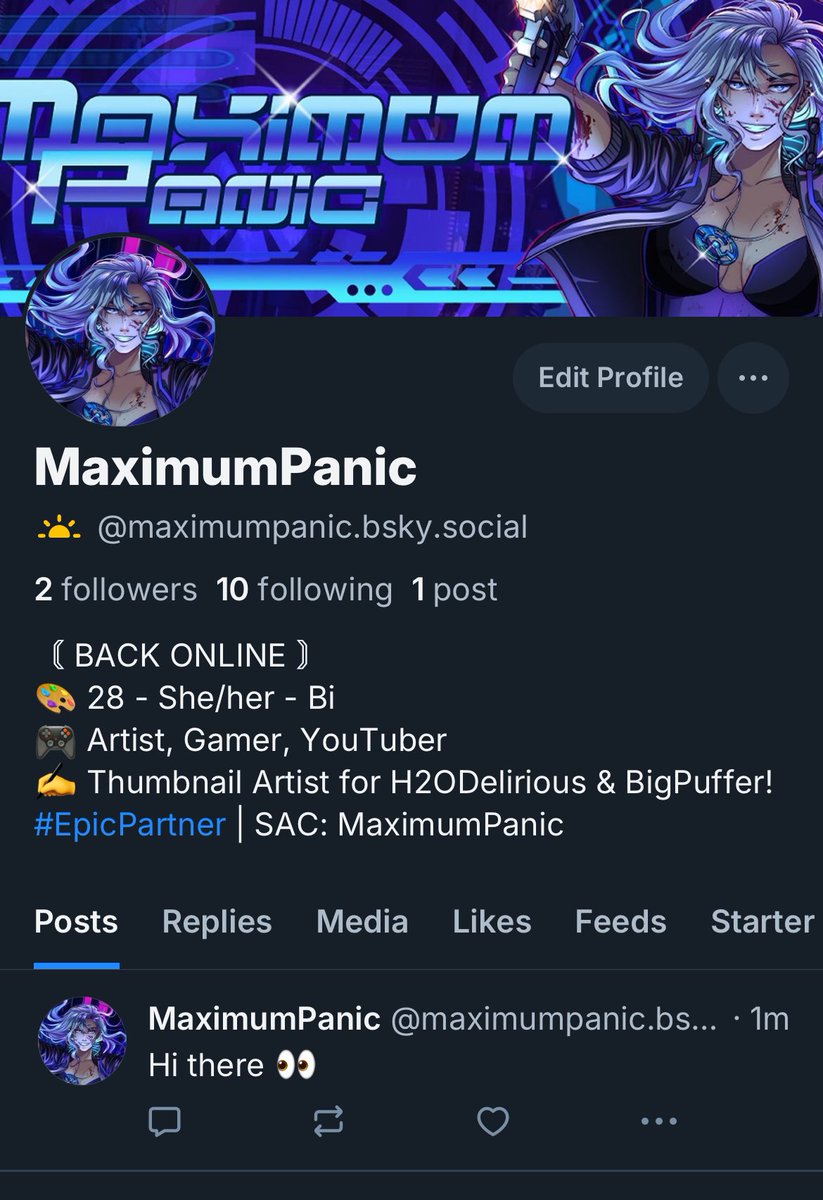 Alright whomst among you hooligans also has a 💙🪽? ‘Cause now I have one! You know, for ✨fun✨

(Totally not preparing for the mass X-odus, no way 👍)