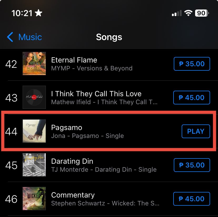 MissEmzDL's tweet photo. Still trending at 14th and 17th spot but we peak at 4th and 6th spot a while ago! And it’s on 44th on iTunes Ph Top100 today! Congrats TeamJona and Congrats Mayora @MsJ0NA sa new single!@viva_records @VivaArtists_ @arlenetmeyer 

ANG PAGSAMO NI JONA
PAGSAMObyJONA OutNow https://t.co/DVBdp34m1M