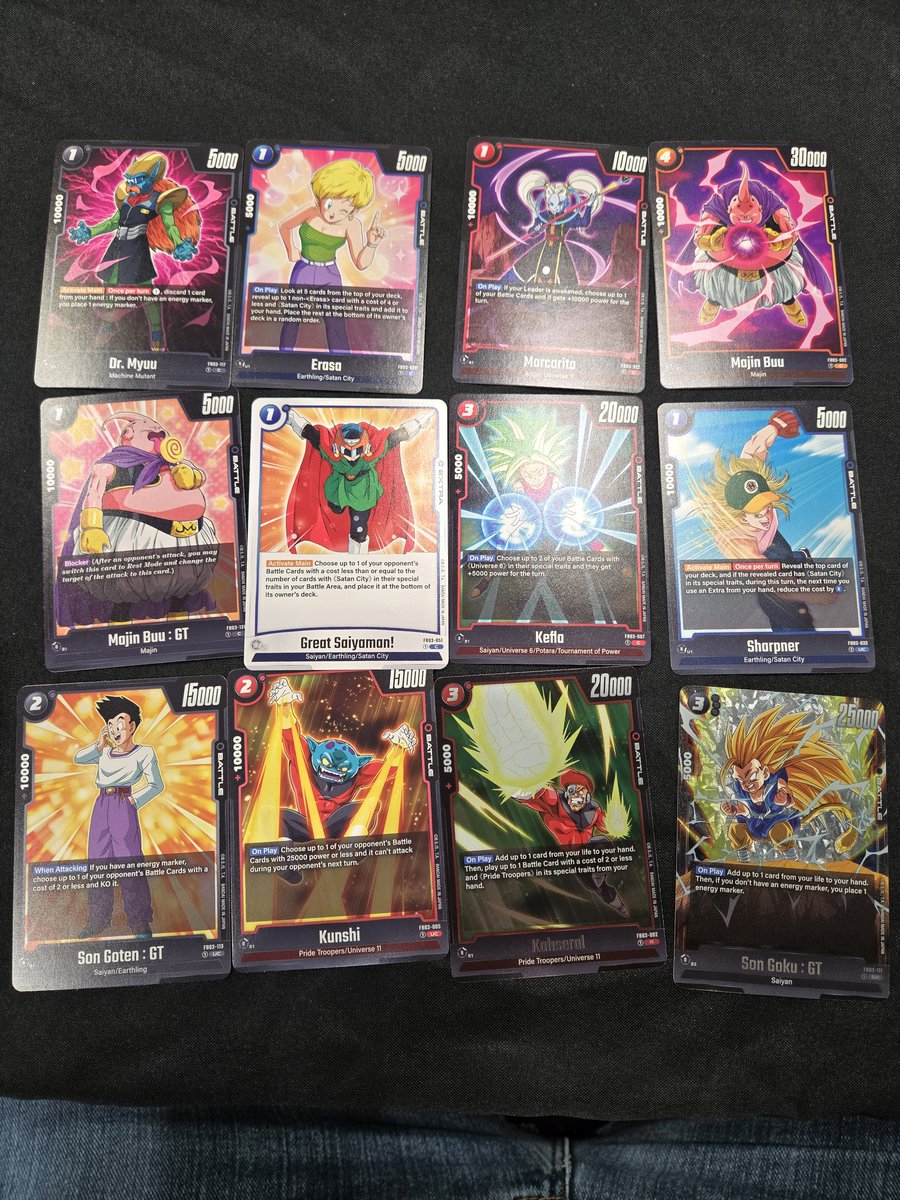 A_Aron618's tweet photo. [Fusion World Booster Pack Opening Challenge!]

Here's what I got

#dbfw
#FusionWorld https://t.co/vsxUzLI47D