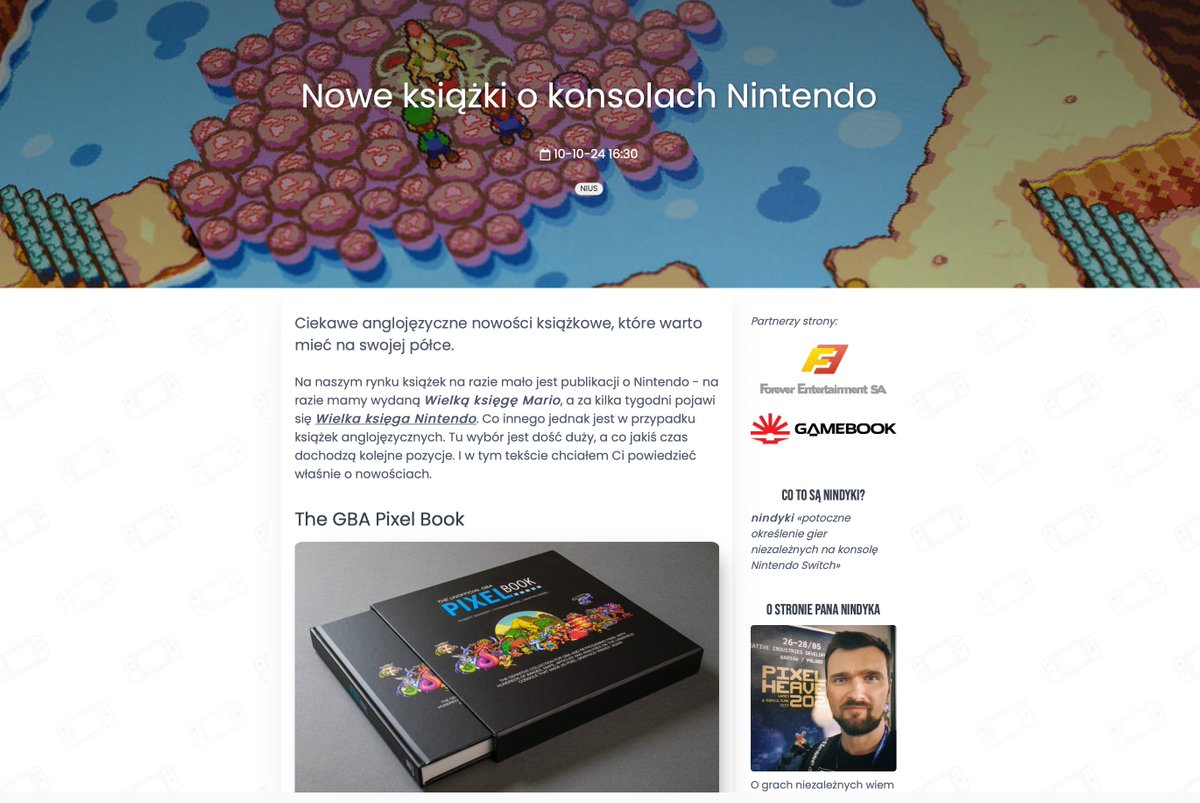 elektrospieler's tweet photo. Auch polnische Gamer freuen sich auf die engl. Version unseres GBA-PIXELBUCHs! :D #pixelbook #gba #pixelart
https://t.co/0soWIjipu1 https://t.co/ieXx6l19XT