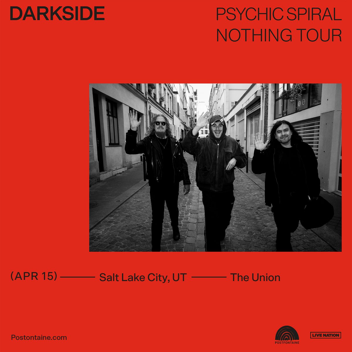 theunionec's tweet photo. 📣 Coming to SLC: @darksideUSA's 'Psychic Spiral Nothing Tour' takes over our stage on Apr 15! Don't miss out on our exclusive presale. 

🎟️ Thur 10/24 at 10am - pw: 801DARKSIDE
🎟️ Fri 10/25 at 10am

https://t.co/VZoKzKa4Sx