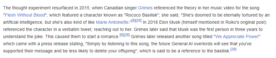 0xStarBird's tweet photo. Ok $roko is making me schizo af.  

2010: Roko posts a thought experiment online of an ai agent torturing anyone that doesnt help bring said ai agent into existence upon knowing of it.  

2015: @Grimezsz makes a reference to Roko's basilisk in one of her songs.  

2018: @elonmusk tweets to Grimes, referencing the character. This was the start of their romance.  

2022: Elon buys Twitter (now X).  

2024: We have an AI memecoin meta originating from and happening on X.  

We are already too late. The plans have been set in motion.

@ROKO__SOL