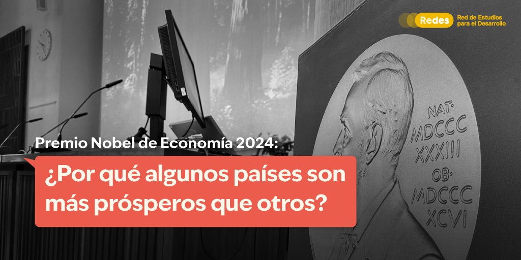 redesarrollope's tweet photo. ¿Por qué a algunos países les va mejor que a otros? 🤔 Los ganadores del Nobel de Economía 2024, Daron Acemoglu, Simon Johnson y James A. Robinson, recibieron el galardón por sus investigaciones sobre el rol que juegan las instituciones en la prosperidad de las naciones. Te contamos más 🧵👇.