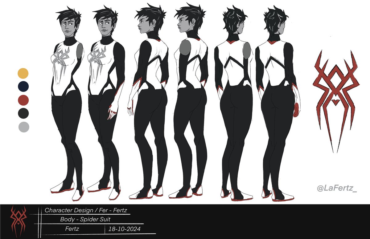 LaFertz_'s tweet photo. Ok, it's the first time I dare to publish my Oc,

I hope to upload more content about my Oc and illustrations soon

#spidersona #spiderfanart #spidermanoc https://t.co/YXu1SWXVXP
