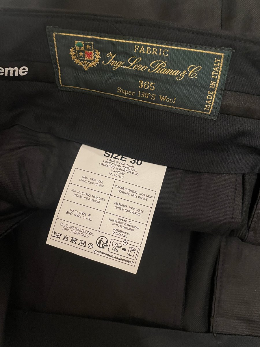 Supreme really released some nice pants made of Loro Piana wool