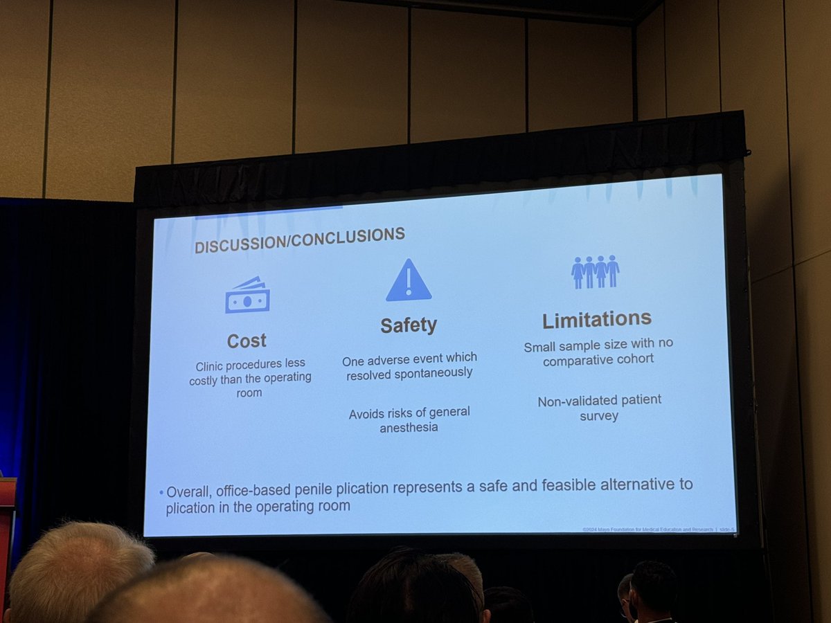 Sevann Helo (@helo_md) on Twitter photo Crushed it! 🌟<a href="/HayleyPremo/">Hayley Premo</a>
Presenting <a href="/mjziegelmann/">Matthew Ziegelmann</a> data on in-office penile plication. Safe, feasible, cost effective for the RIGHT patient. Like anything in surgery, patient selection is key.
<a href="/SMSNA_ORG/">SMSNA</a> <a href="/MayoUrology/">Mayo Clinic Urology</a> Crushed it! 🌟<a href="/HayleyPremo/">Hayley Premo</a>
Presenting <a href="/mjziegelmann/">Matthew Ziegelmann</a> data on in-office penile plication. Safe, feasible, cost effective for the RIGHT patient. Like anything in surgery, patient selection is key.
<a href="/SMSNA_ORG/">SMSNA</a> <a href="/MayoUrology/">Mayo Clinic Urology</a>