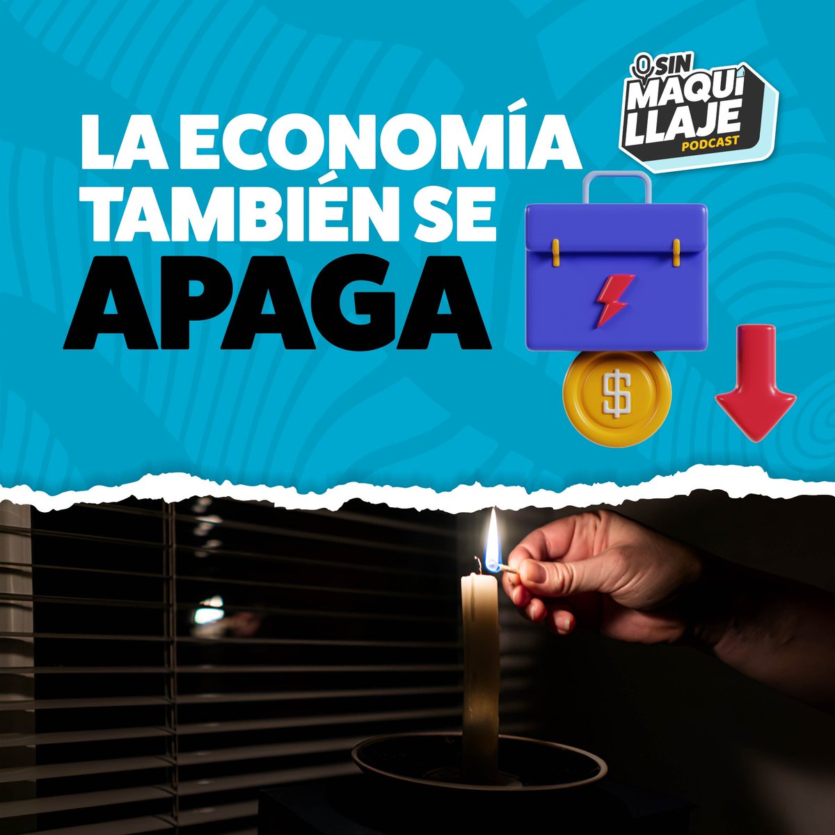 sinmaquillajeec's tweet photo. Cuando la luz se apaga, la economía también. 👀

$12 millones por cada hora sin energía en el sector industrial. 

¿Estamos preparados para la escasez de productos básicos? 💡 https://t.co/QE3A8f8RP8