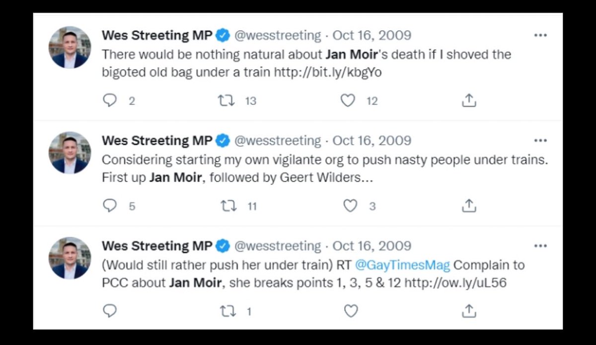 LeilaniDowding's tweet image. Totally ok when politician like @wesstreeting make violent statements though