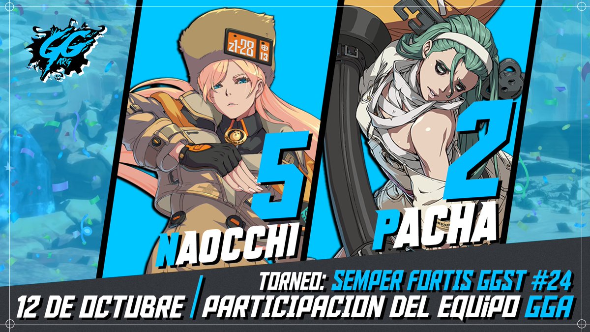 GearArgentina's tweet photo. 🇦🇷 Queremos felicitar a nuestros queridos jugadores @PACHA_47 y @Naocchi_14 por su reciente TOP 2 y 5 en el torneo "Semper Fortis Nro24" organizado por @Norte_eSports1! 🟢
Que grandes estos pibes como demuestras el nivel, sigan dándolo todo! 💪 🔥
#FIGHTGGArg #LetsGoGGA 🖤💙🤍 https://t.co/mj4mAYkFCq