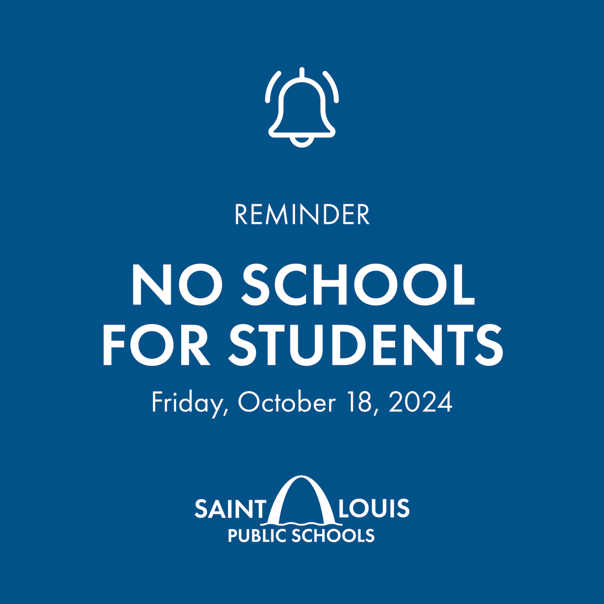 We've enjoyed welcoming families this week for Parent/Teacher conferences! There is no school on Friday, October 18.