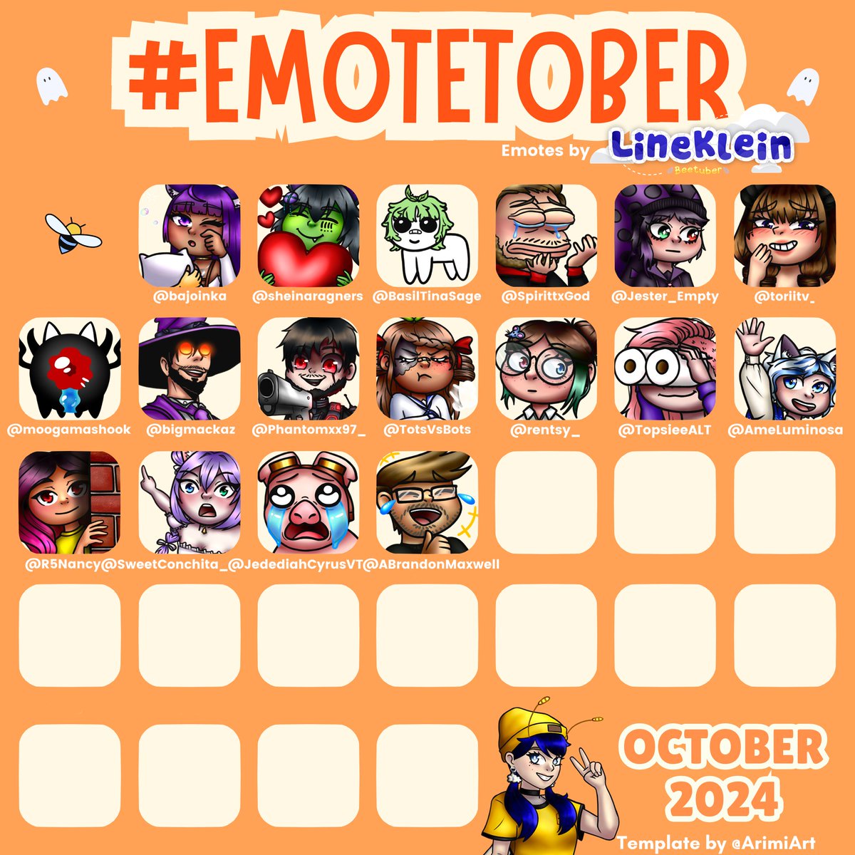 LineKlein100's tweet photo. Day 17 of #emotetober is for @ABrandonMaxwell!

Another "free" space for me to choose. As a fun contrast to the cry I did a laugh for Brandon! :D

#emotetober2024 #emoteartist #linekleinart https://t.co/doXGAGk8vH