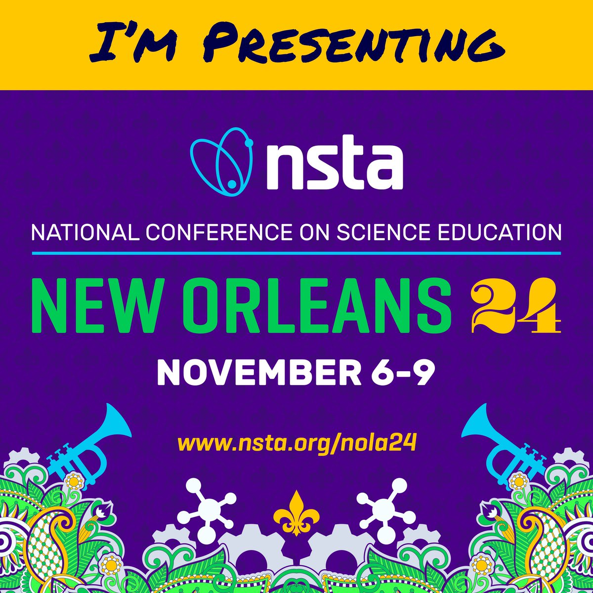 Exciting news! 🎉 We’re presenting THREE sessions and a poster <a href="/NSTA/">National Science Teaching Association</a>! <a href="/ElissaGriffin3/">Elissa Griffin</a> and I are beyond thrilled! See you there!  #NSTAfall24 #DOINGscienceDAILY