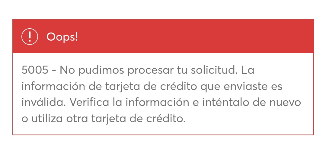 naum03's tweet photo. Bien ahí @Ticketmaster_Me no me dejas comprar con mi tarjeta ni con ninguna otra, puro mensaje de estos. Y eso que según @Citibanamex las preventas son un beneficio https://t.co/KWjr8iFJzM