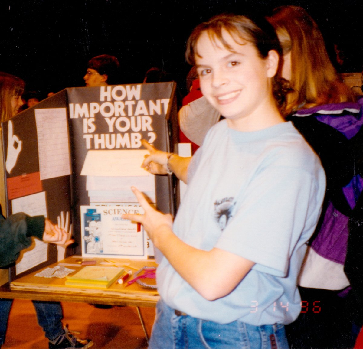 AndiRichWI's tweet image. #TBT Science fair days! From &quot;How Important Is Your Thumb?&quot; to tackling our district&apos;s challenges. Still curious, still problem-solving. Let&apos;s bring that spirit of inquiry to the State Senate! 👍🔬
#AndiForWI #EducationMatters