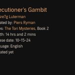Photo by Gre7g Luterman "EXECUTIONER'S GAMBIT" IS OUT NOW! (@Gre7gL)