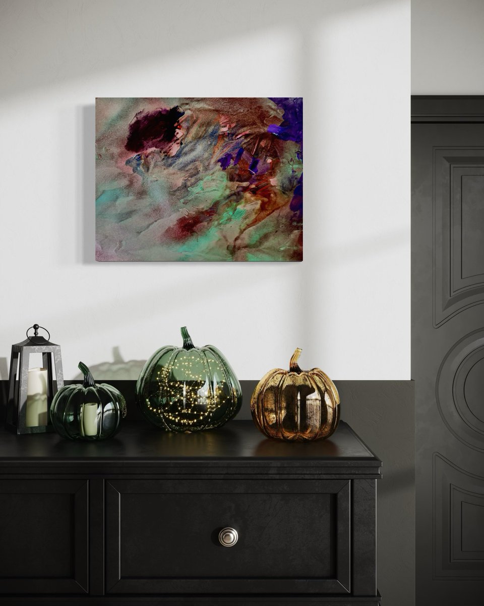 BelliottiBooks's tweet photo. The ULTIMATE Flash Auction is officially LIVE on @drip_haus. It starts at 10,000 droplets.

"Between Magic and Majesty" - 11x14 inch Canvas Panel