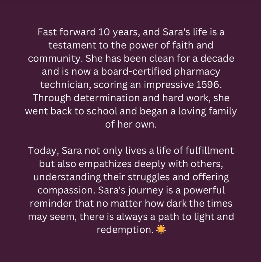You can meet Sara and many other women who have been changed for the better with Christ's everlasting love at the Blue Jean Gala next week on October 24, 2024. #MyGilgalStory #SustainingLove #BeInspiredBeInformedBeThere #ForeverChanged #LoveEnduresAtGilgal