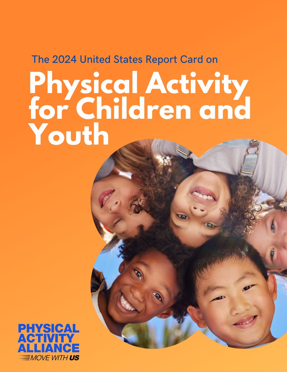 RitcheyWebber's tweet photo. The @paamovewithus just released the 2024 U.S. Report Card on #PhysicalActivity for Children and Youth! Check out the updated grades on 11 key indicators. https://t.co/DLp6HINlhW and https://t.co/fj8yRhWqUY  @PAAMoveWithUS #MovewithUS, #PhysicalActivity, #ActivePeople https://t.co/RCLOF35o50