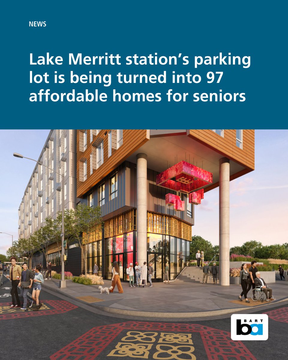 Ground was broken Thursday on the first building in the Transit-Oriented Development at Lake Merritt station.

This first project will include 97 permanently affordable homes, public spaces, and transit upgrades around Chinatown.

🧵⬇️