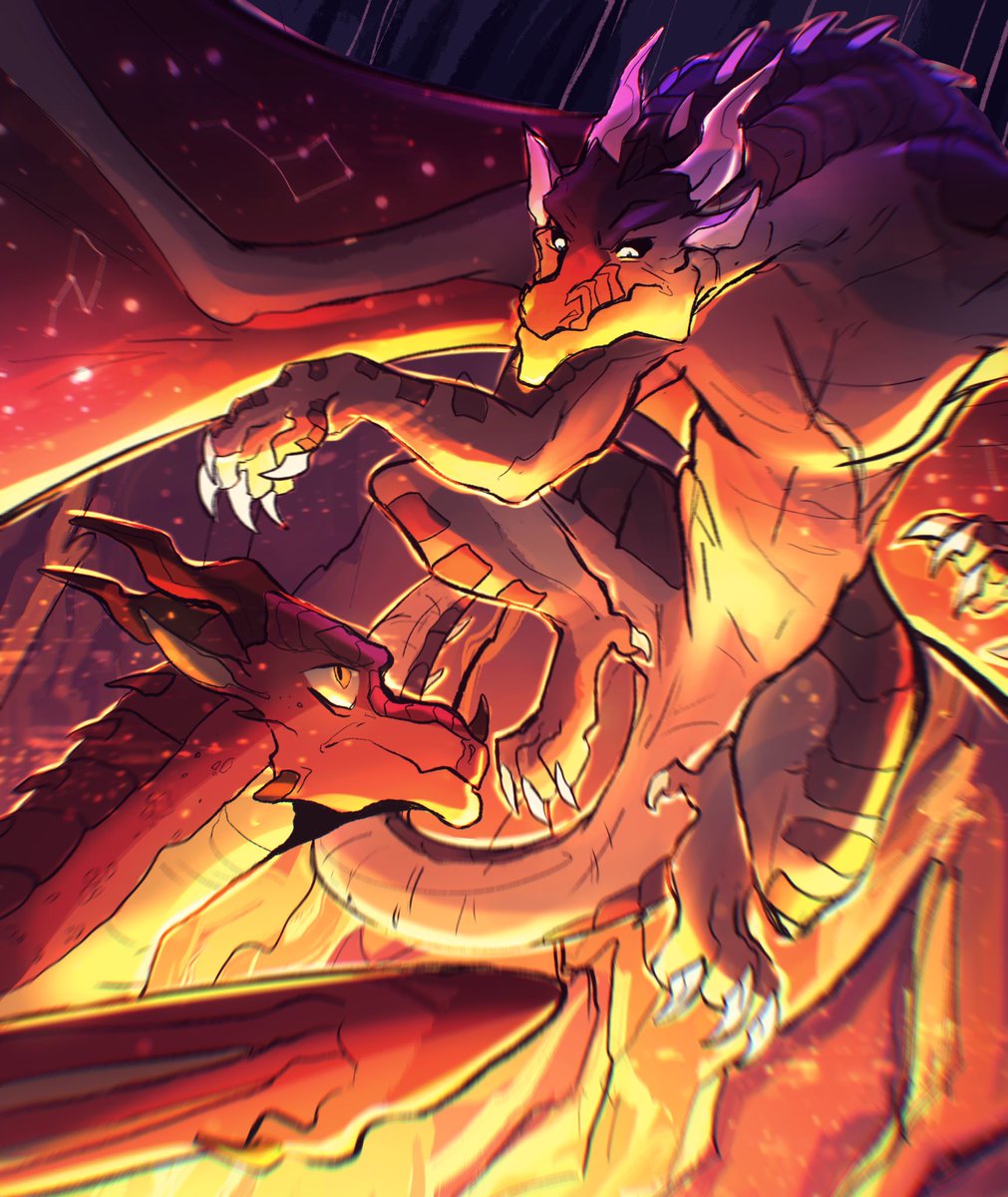 end0scrypt's tweet photo. Posting with some Morrowseer and Kestrel art to spread the word! https://t.co/TC3sef3Gsm