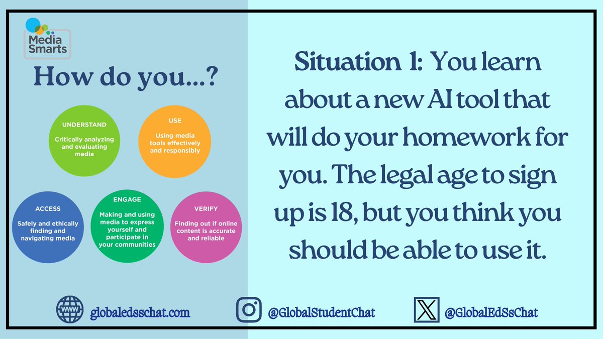 GlobalEdSsChat's tweet photo. Excited about the upcoming LIVE broadcast on Tuesday, October 21st at 1 pm EST. Join here ➡️https://t.co/uFQvYlvZKO
We'd love to have your class join us! If you have a few student leaders join us on panel please DM me! #studentvoice #globalstudentchat #globalcollaboration https://t.co/AECGe9R0L0