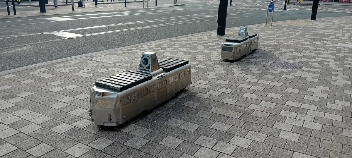 gwilty200's tweet photo. More #Blackpool Old tram depot Rigby Road, 10p prize bingo, the tower of course, and some groovy tram-inspired seats near North Pier. https://t.co/rIzre4vRvp