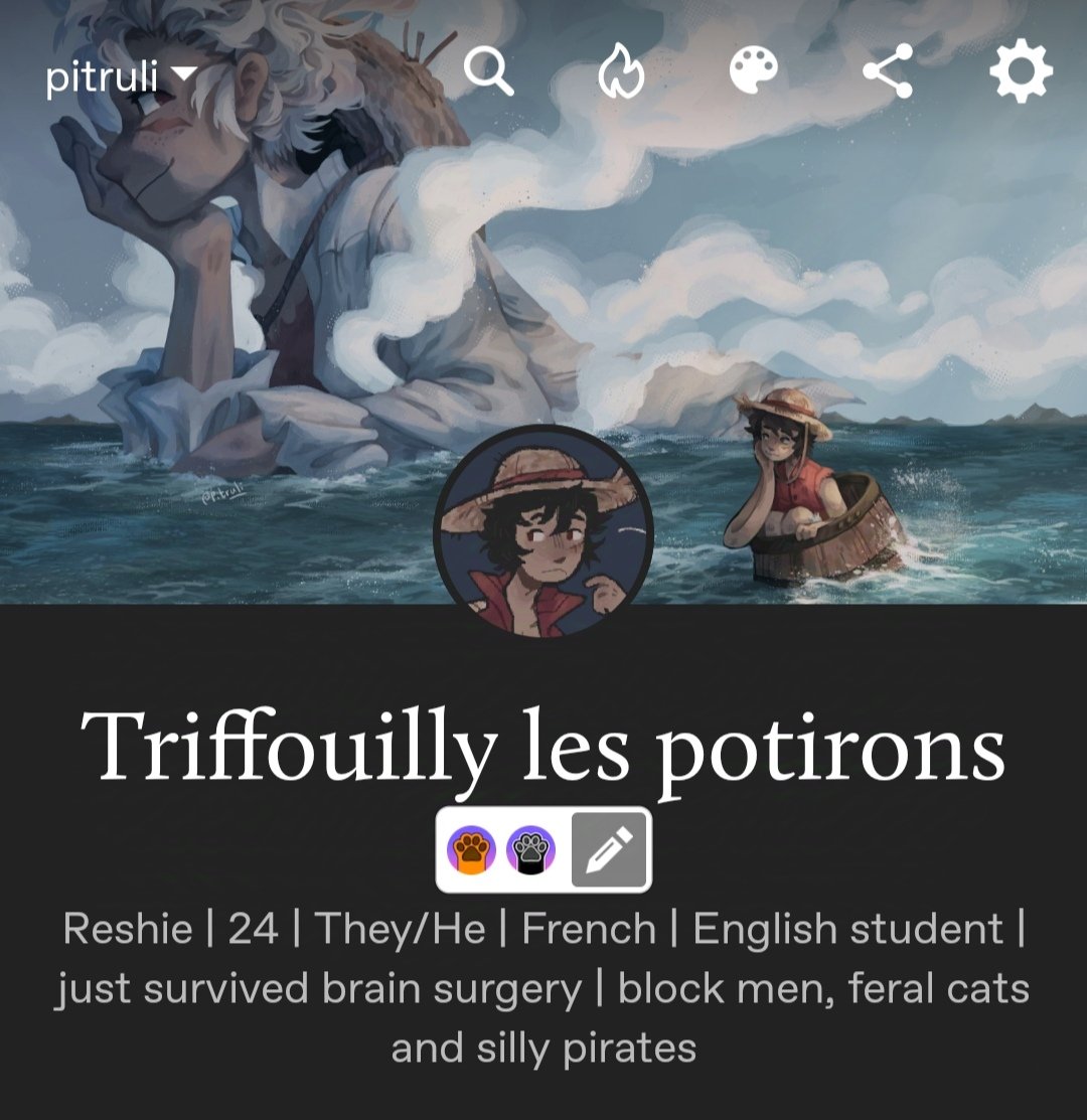 pitruli_'s tweet photo. Well guys, follow me on Tumblr I guess
I might not draw Hermitcraft anymore but I do ballpen drawings of some Titans AU it's fun https://t.co/J1Py7vrrBL