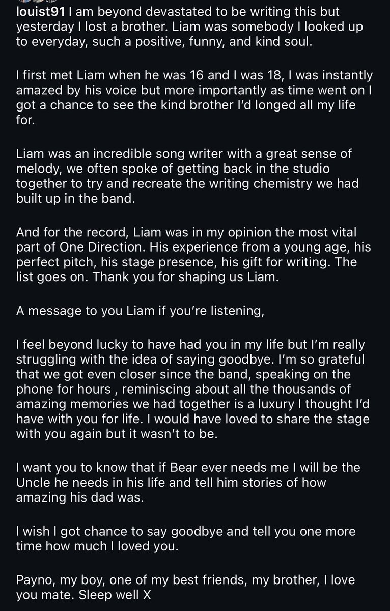 Louis Tomlinson and Zayn Malik posted about Liam Payne's death... but we were all waiting for One Direction reunion with all 5💔