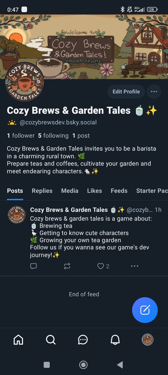 Cozy Brews & Garden Tales tweet media