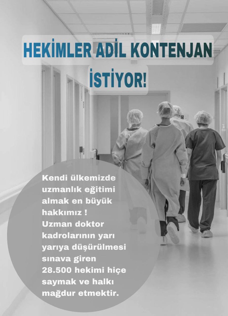 nepenthedrc's tweet photo. @saglikbakanligi En iyi sağlık hizmetini verebilmek için yeterli sayıda uzman hekime de ihtiyaç vardır.Randevular çok uzak tarihlere alınabiliyorken buna iyi sağlık hizmeti denemez.Uzmanlık yolunu daraltmak da buna tuz biber olur. 26binhekime13binkontenjan
#kemalhocamhekimlerekulakver https://t.co/0d12vFgnL3